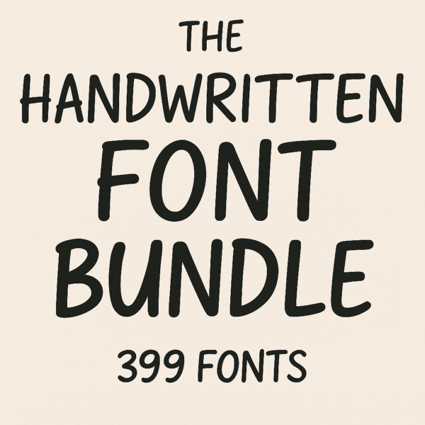 The Handwritten Font Bundle